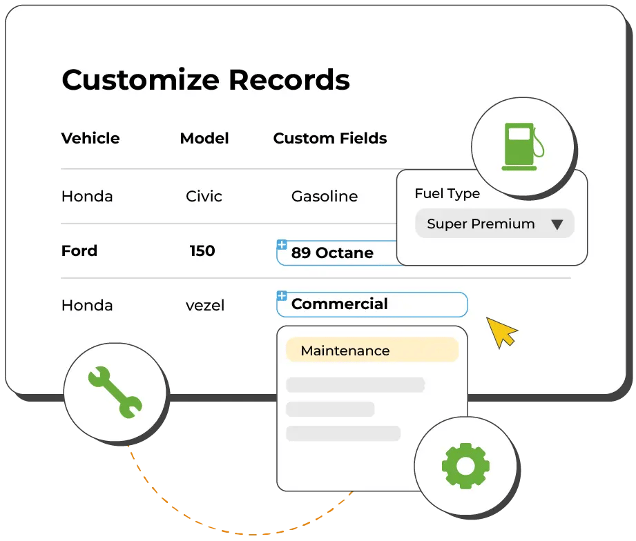 Customize Records to Fit Your Fleet