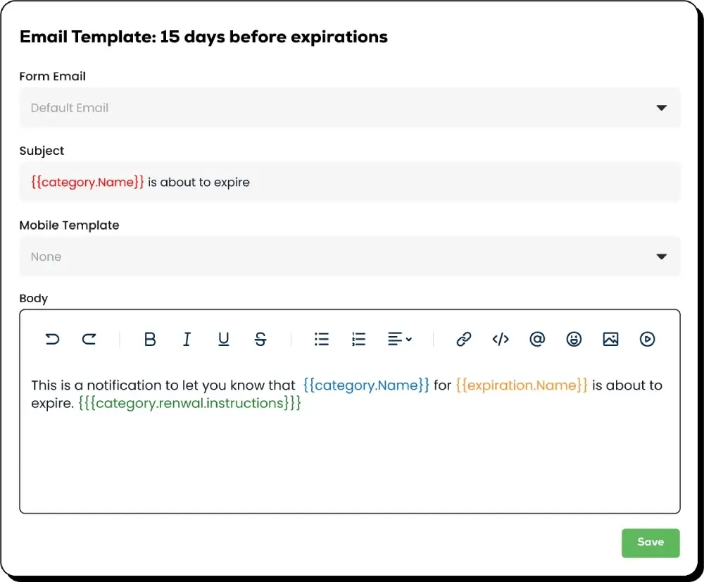 Customize Reminder Notifications