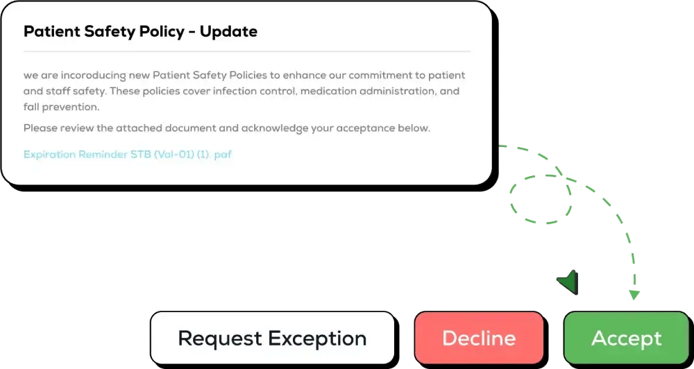 Easy Acknowledgment Process