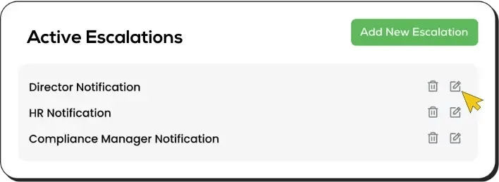 Manage Escalations