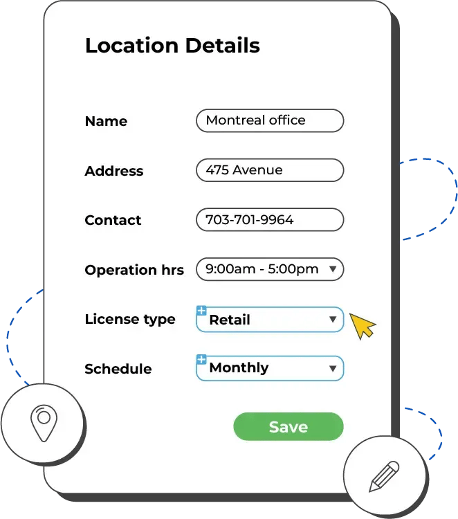 Store & Customize Location Records
